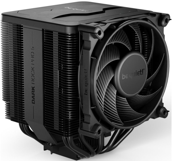 CPU-Cooler Multisockel BE QUIET Dark Rock Pro 5 Schwarz 270 W TDP, Kühlermaterial: Aluminium mit Kupfer, PWM 4-polig