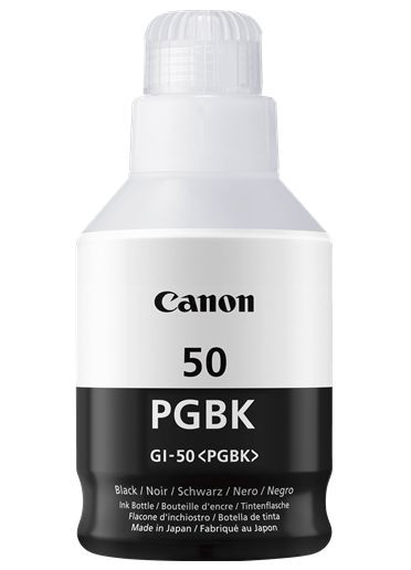 Tinte Canon GI-50pgbk Original Schwarz pigmentiert Nachfüll-Flasche, für bis zu 6.000 Seiten