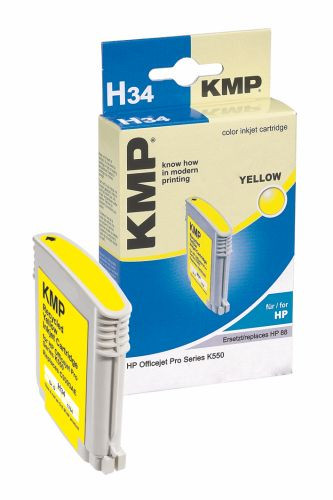 Tinte HP C9393AE No. 88 yellow kompatibel KMP H34 gelb, 17 ml, oem 1704,4939, !! Restposten !!