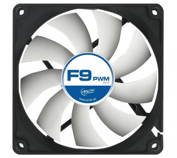 Lüfter  92mm Arctic Fan 9 PWM Rev. 2, 4-poliger Stecker Hochleistungsgehäuselüfter mit PWM-Unterstützung