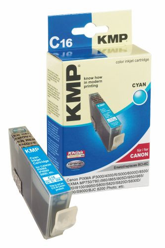 Tinte Canon BCI-6c kompatibel KMP C16 17 ml, cyan