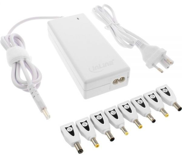 Netzteil Universal  90 Watt für Notebooks Inline Weiß
