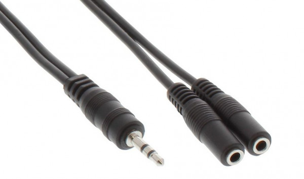 Audiokabel  3m 1KS-2KB stereo (Verlängerung) 3.5mm Klinkenstecker - Klinkenbuchse