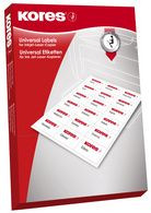 Etiketten 190x38mm weiß Inkjet/Laser/Copy KORES - 80 Seiten 80 Blatt, 560 Etiketten, blickdicht