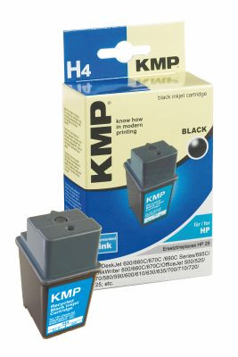 Tinte HP 51629 schwarz kompatibel KMP-Refill H4 40 ml, black