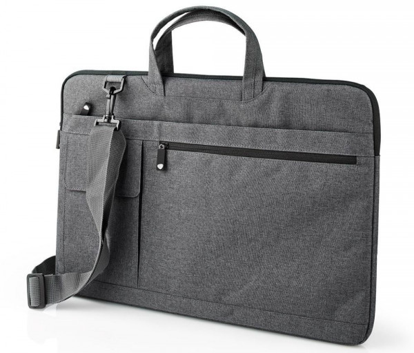 Tasche für 45,7 cm (18'') Notebooks Nedis Grau/Schwarz Weiche, gepolsterte Innenseite