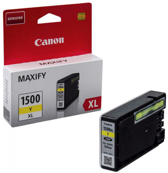 Tinte Canon PGI-1500XL y Yellow Pigmenttinte 12ml (ca. 935 Seiten), DRHD-Dual Resistant High Density