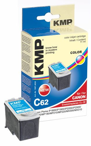 Tinte Canon CL-38 color kompatibel KMP C62 3x3 ml, oem 1507,4030