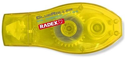 Kleberoller Radex gelb non-permanent GlueRoller, 8 mm x 10m, Umverpackung 20 Stück