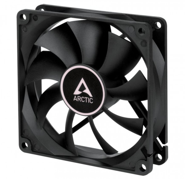 Lüfter  92mm Arctic Fan 9 Black, 3-poliger Stecker Hochleistungs-Gehäuselüfter, Dynamisches Fluid-Lager