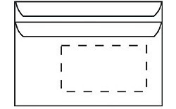 Briefumschläge C6 SK/mF VE= 25 Stück weiss selbstklebend
