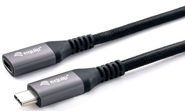 USB-Kabel 3.2 C-Stecker an C-Buchse 1m Verlängerung Equip zum Synchronisieren (10 Gbps Datenrate) und Schnell-Laden