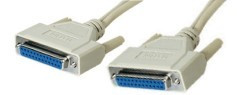 RS232 Kabel  5m 25/25P. B/B 1:1 belegt serielles Kabel, 25polig, Buchse-Buchse, ungekreuzt
