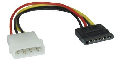 Stromversorgungs-Adapter 13,3 cm auf S-ATA 15cm SATA, 1* 13,3 cm an 15 pin