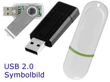 USB-Stick (USB 2.0)  16 GB Pen Drive Speicher in Stiftform mit USB-Anschluß