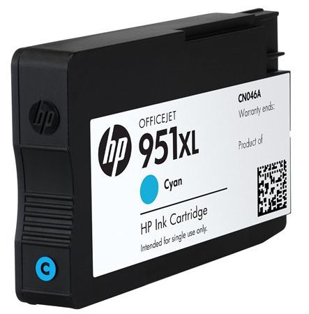 Tinte HP CN046AE No. 951XL cyan für ca. 1500 Seiten