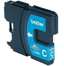 Tinte Brother LC980-C cyan für ca. 260 Seiten bei 5% Deckung