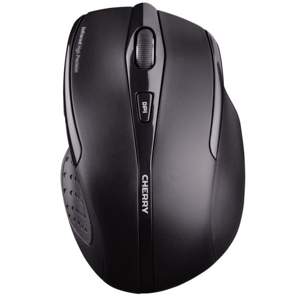 Maus Cherry MW3000 wireless/schnurlos Schwarz 2.4 GHz Funk-Maus, drahtlos, für Rechtshänder
