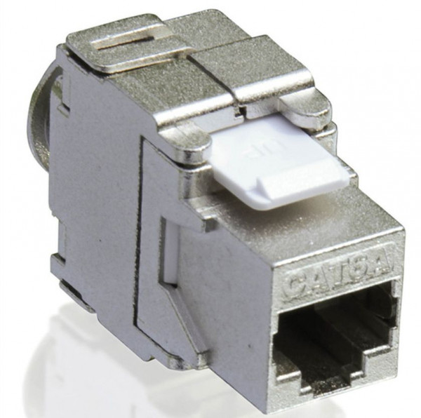 Keystone Jack Cat.6A voll geschirmt werkzeugfreier Anschluss,  Kat.6A (Class EA)