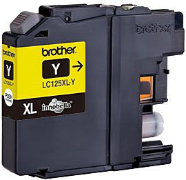 Tinte Brother LC-125XLY yellow Original für ca. 1.200 Seiten bei 5% Deckung