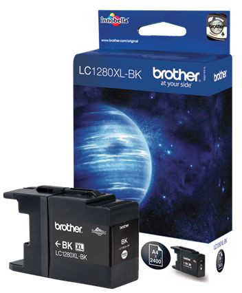 Tinte Brother LC-1280XLBK für ca. 2.400 Seiten bei 5% Deckung