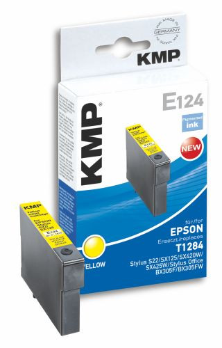 Tinte Epson Stylus S22/SX125 kompatibel KMP E124 yellow, 3,5 ml, oem 1616,0009
