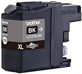 Tinte Brother LC-127XLBK black Original für ca. 1.200 Seiten bei 5% Deckung