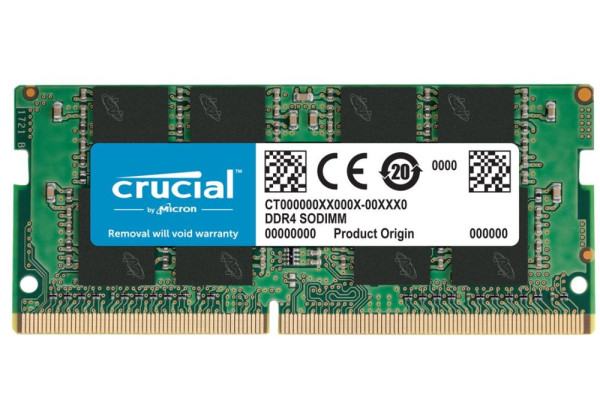 RAM S0-DDR-4 16 GB FSB 3200 Crucial 1.2 V Arbeitsspeicher mit S0-Bauform für Notebooks/Mini-PCs