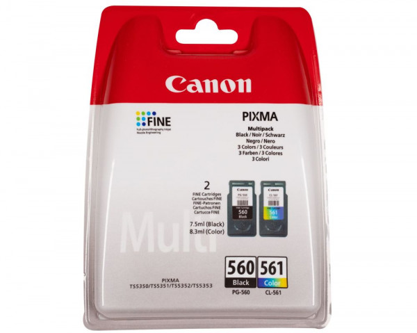 Tinte Canon PG-560 & CL561 Original Multipack für ca. je 180 Seiten