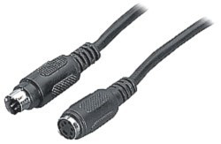 SVHS-Verlängerung 5.0m 2x4pol. Mini-DIN S-B Stecker an Buchse