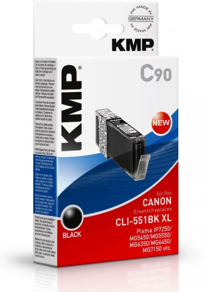 Tinte Canon CLI551BKXL komp. KMP C90 28 ml, black, oem 1520,0001