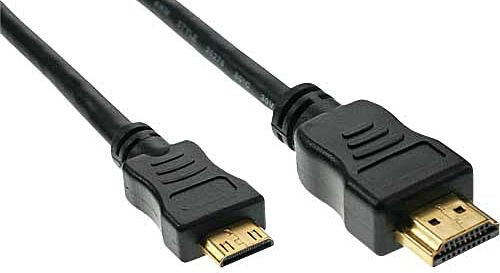 HDMI-Kabel Mini Kabel A an C 5m vergoldete Kontakte high speed HDMI cable, A-Stecker an C-Stecker