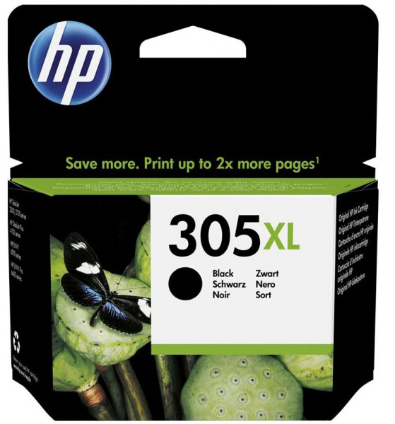 Tinte HP 3YM62AE No. 305 XL schwarz 6.45 ml, für ca. 240 Seiten
