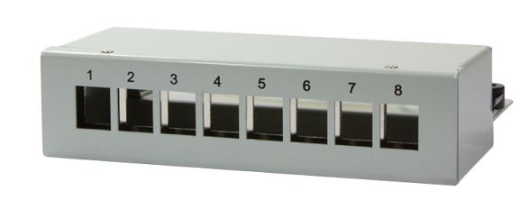 Keystone Panel Desktop/Surface 8er Logilink für 8 Keystone Module