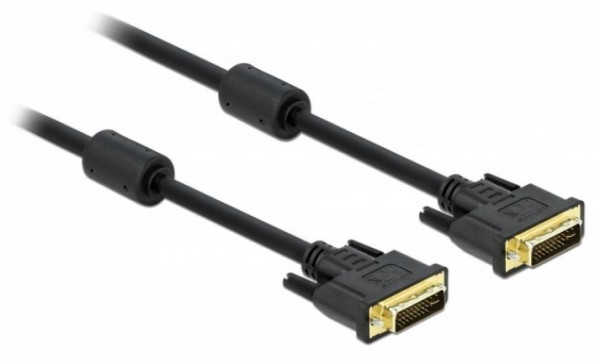 VGA-Kabel DVI-I (24+5) 3m S-S Delock Stecker an Stecker