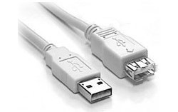USB-Verlängerung 2.0 A-A S-B 4.5m HINWEIS: USB-STANDARD max. 4.5m !!!