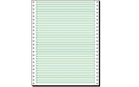 EDV-Papier 30,5 cm (12'') x 240mm 1fach mL LP SIGEL 12.247 1/15,2 cm grünen Leselinien 2000 Blatt/Karton, 60g/m²