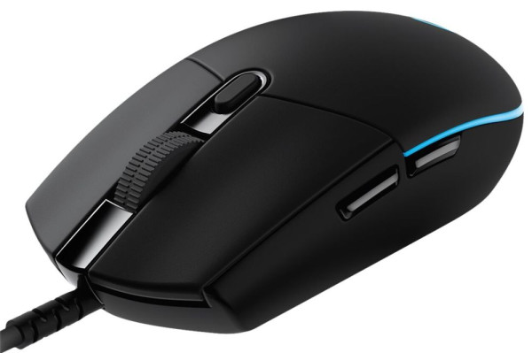 Maus Logitech Pro Hero USB-Gaming-Maus kabelgebunden 6 Tasten, optisch, beleuchtet, für E-Sport