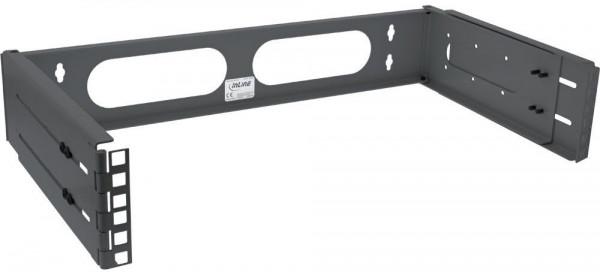 Rack 19'' zur Wandmontage 2HE 24-40cm tiefe schwarz Tiefschwarz RAL9005, unbestückt