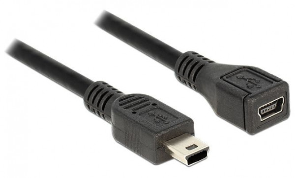 USB-Kabel 2.0 Mini-Steck an Mini-Buchse ca. 1m Mini-USB-Verlängerung