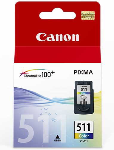 Tinte Canon CL-511 color Original 9 ml, bis zu 244 Seiten, oem 2972B001