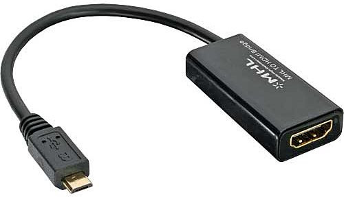 MHL Micro-USB zu HDMI Adapterkabel 31540I für Smartphones mit MHL, 10 cm lang