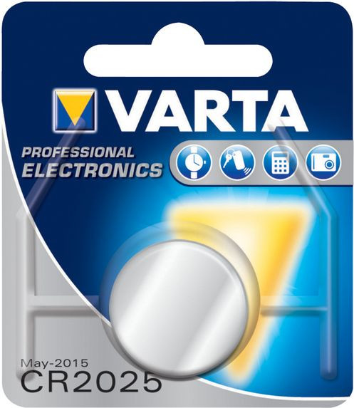 Batterie Lithium 3V  Cr2025 Varta (** einzeln Knopfzelle 3V 170 mA