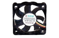 Lüfter  60 mm Titan 20mm hoch TFD-6020M12B 60x60x20 mm, 2fach Kugellager, 4000 rpm, < 28 dbA