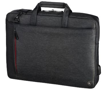 Tasche für 43,9 cm Notebooks Hama Schwarz modisches Design mit farblich abgesetzten Innenfächern