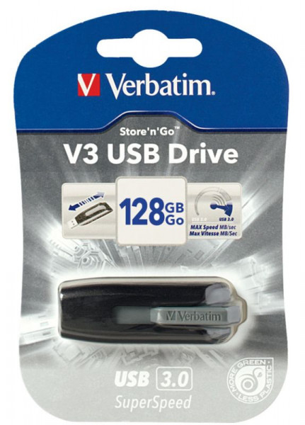 USB-Stick (USB 3.0) 128 GB Verbatim Speicher in Stiftform mit USB-Anschluß