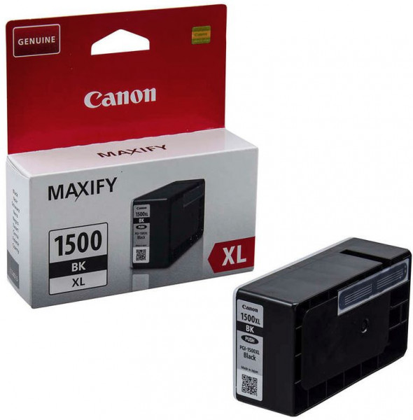 Tinte Canon PGI-1500XL bk Schwarz Pigmenttinte 34,7ml (ca. 1.200 Seiten), DRHD-Dual Resistant High Density