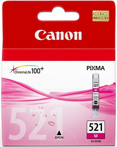 Tinte Canon CLI-521m magenta Original für ca. 535 Seiten per 5% Deckung, oem 2935B001