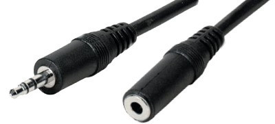 Audiokabel  3m 1KS-1KB stereo (Verlängerung) 3.5mm Klinkenstecker - Klinkenbuchse