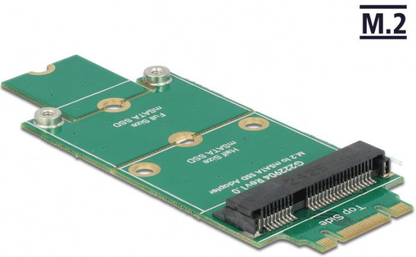 Adapter mSATA an M.2 Delock 62591 um 1x SSD mSATA Modul in M.2-Schnittstelle im zu montieren